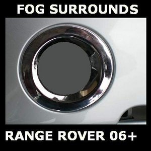 Range rover L322 Chrome Fog Lamp Bezels (complete bumper insert) Preview